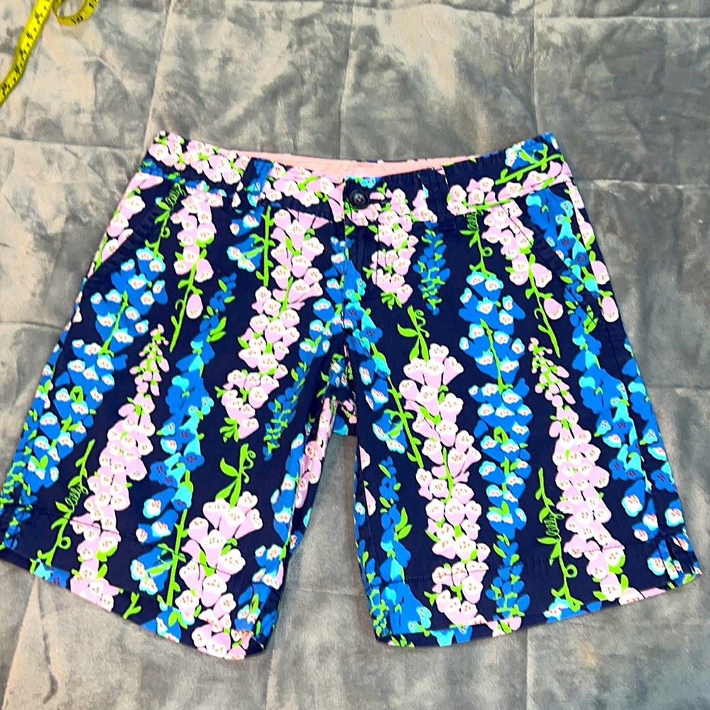 Lilly Pulitzer Flowers Print Bermuda size 2